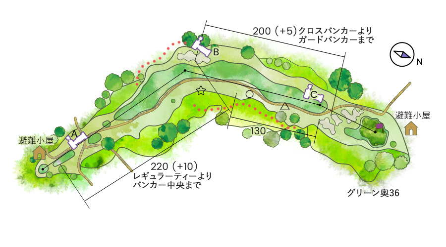 ベルフラワーカントリー倶楽部 コース案内