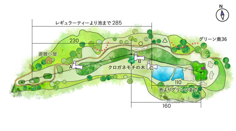 ベルフラワーカントリー倶楽部 コース案内