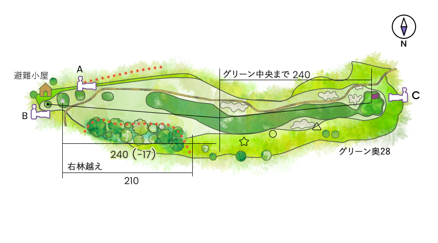 ベルフラワーカントリー倶楽部 コース案内