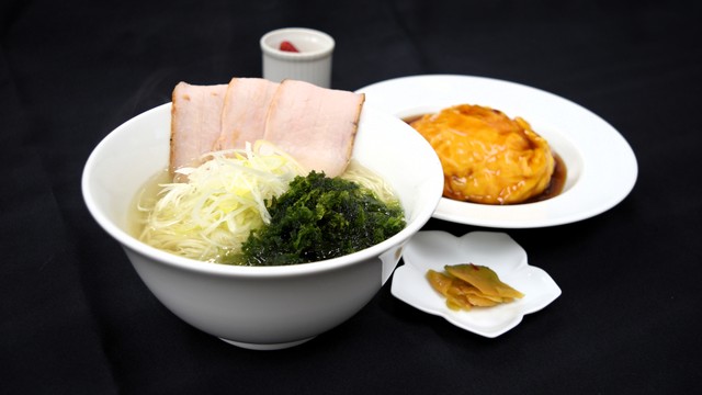 あおさ塩ラーメン＆蟹玉飯